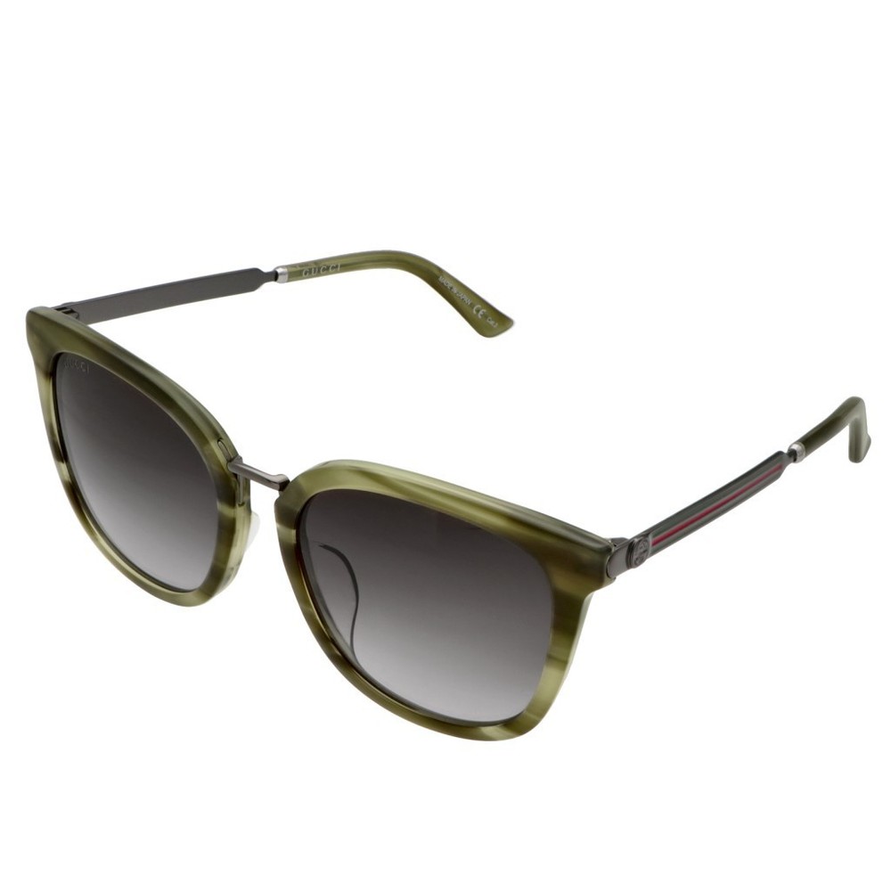 Gucci Rectangular Sunglasses Olive Green - image 1
